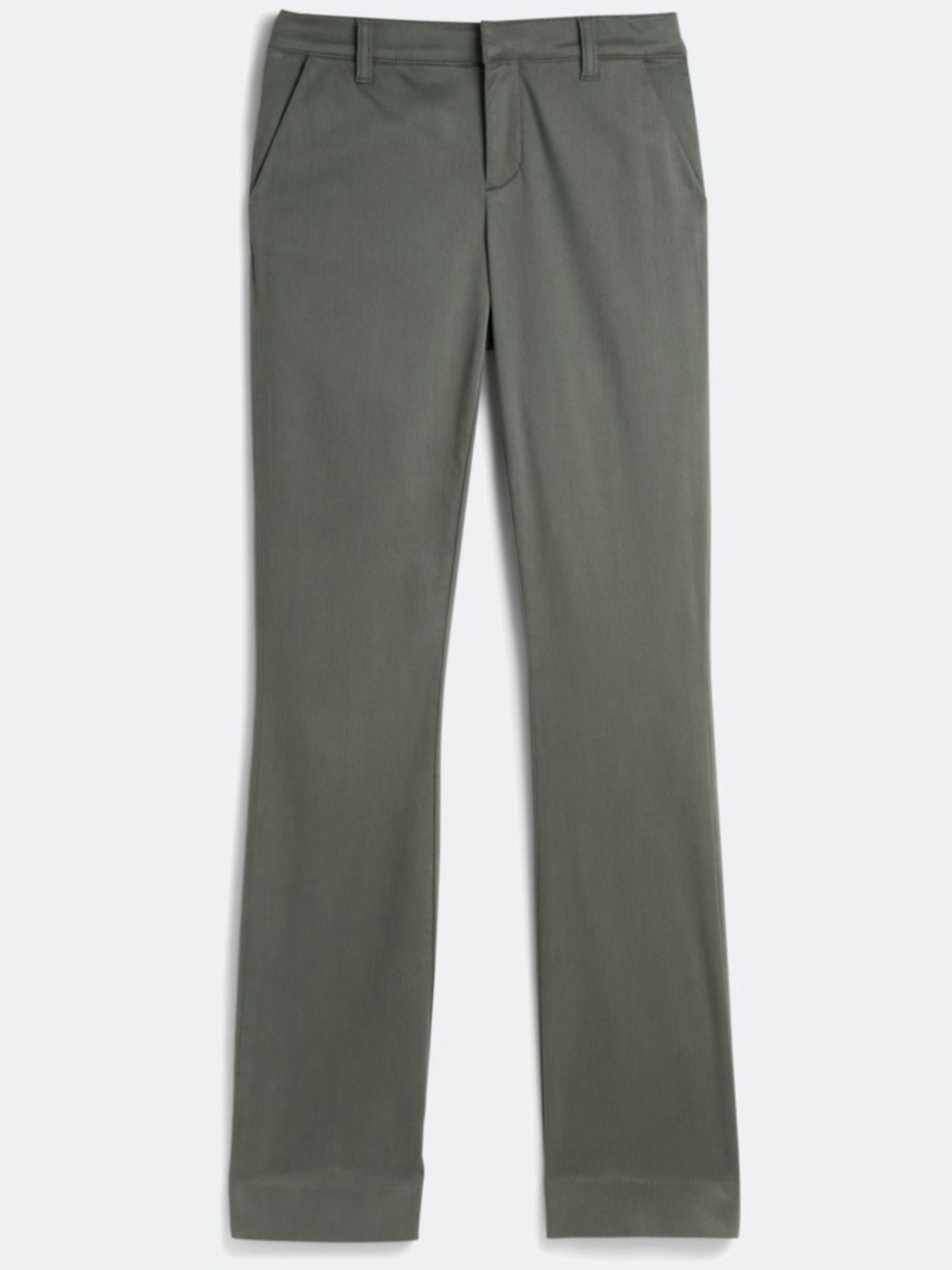 LILA RYAN Jenalyn Bootcut Sateen Pants size 2 in Olive Green